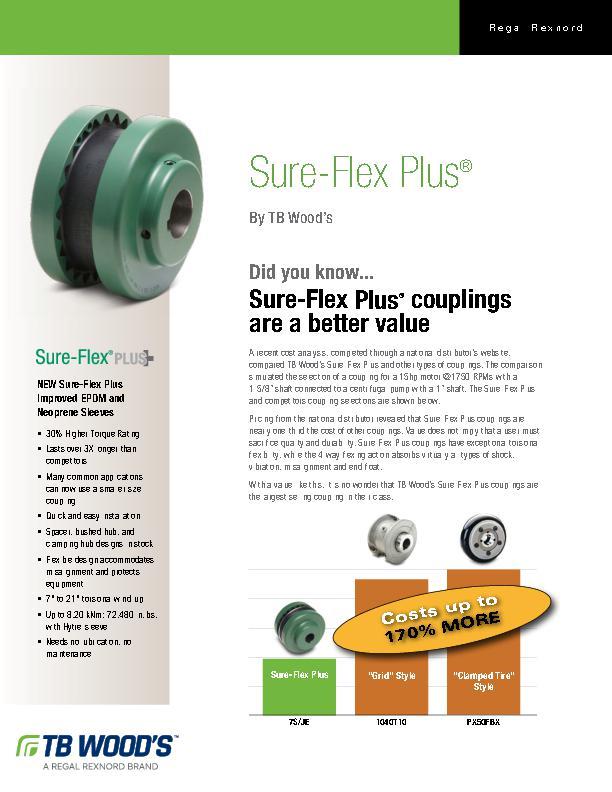 Sure-Flex Plus® Couplings Value Sheet