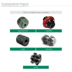 Coupling Selection Screen Shot