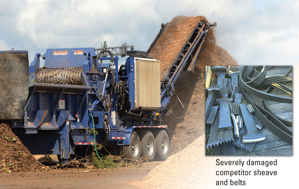 Wood Chipper and V Belt Sheaves
